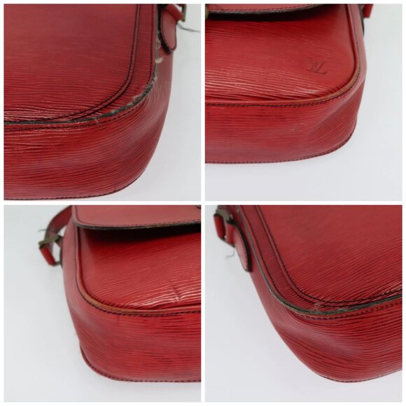 LOUIS VUITTON Epi Saint Cloud GM Shoulder Bag Red M52197 LV Auth 137330 - Picture 16 of 16
